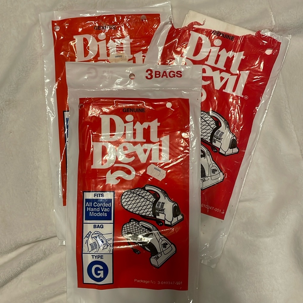 Dirt devil G bags New 7 bags